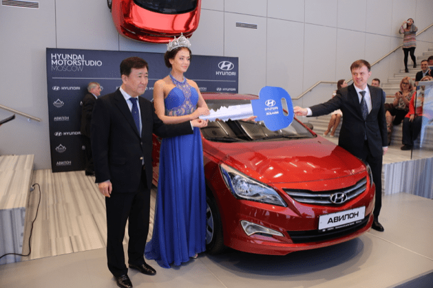 Победительница конкурса «Мисс Россия 2015» стала обладательницей Hyundai Solaris