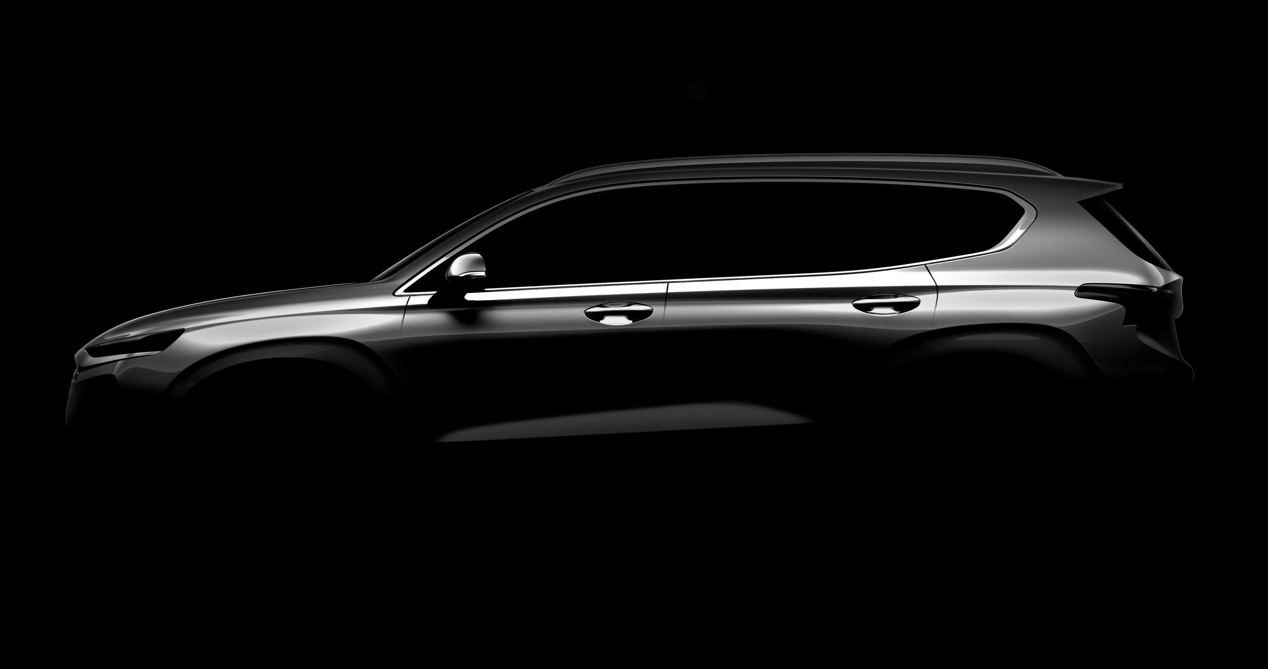 Hyundai Motor публикует первое изображение Santa Fe четвертого поколения