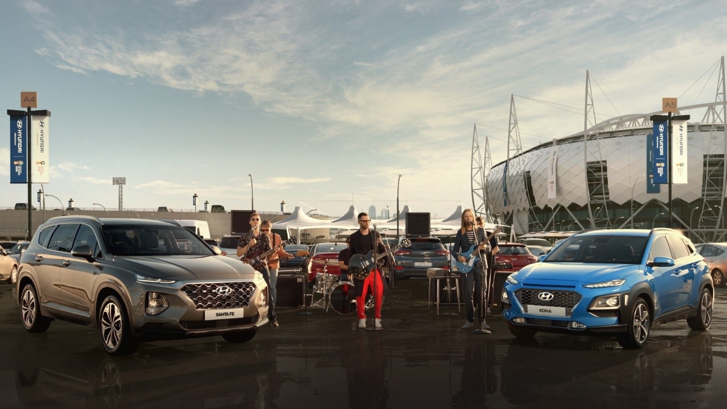 Hyundai и Maroon 5 представляют гимн рекламной кампании бренда, посвященной Чемпионату мира по футболу FIFA 2018™