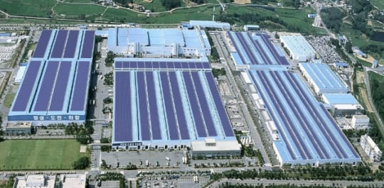 Hyundai Motor установит крупнейшие в Южной Корее солнечные фотоэлектрические панели на крыше завода в Асане