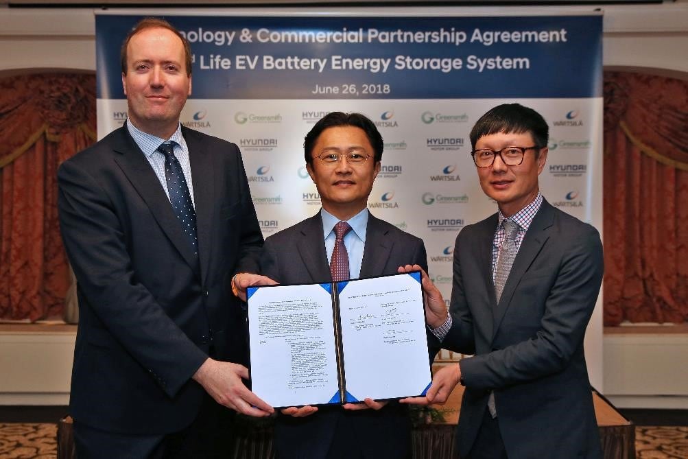 Hyundai Motor Group в партнерстве с Wärtsilä организует использование выработавших ресурс электромобильных аккумуляторов