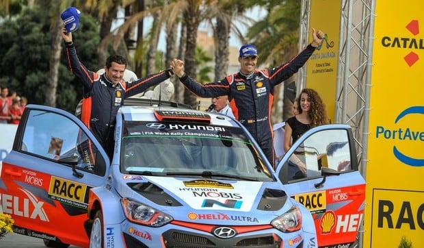 Пилот команды Hyundai Motorsport Дани Сордо занял третье место на Ралли Испании